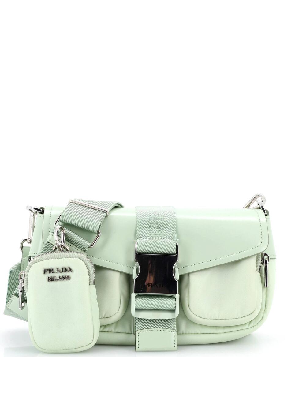 Prada Buckle Pocket Crossbody Bag #254156P12B
